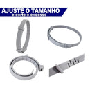 Coleira Antipulgas Para Cães Ajustável 63cm Cinza Óleo Essencial Pulgas e Carrapatos