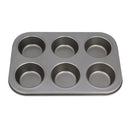 Forma para Pão de Queijo 6 Cavidades Preta Cupcake Empadinha