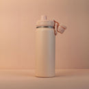 Garrafa com Alça e Bico 780ml em Aço Inox Rosa
