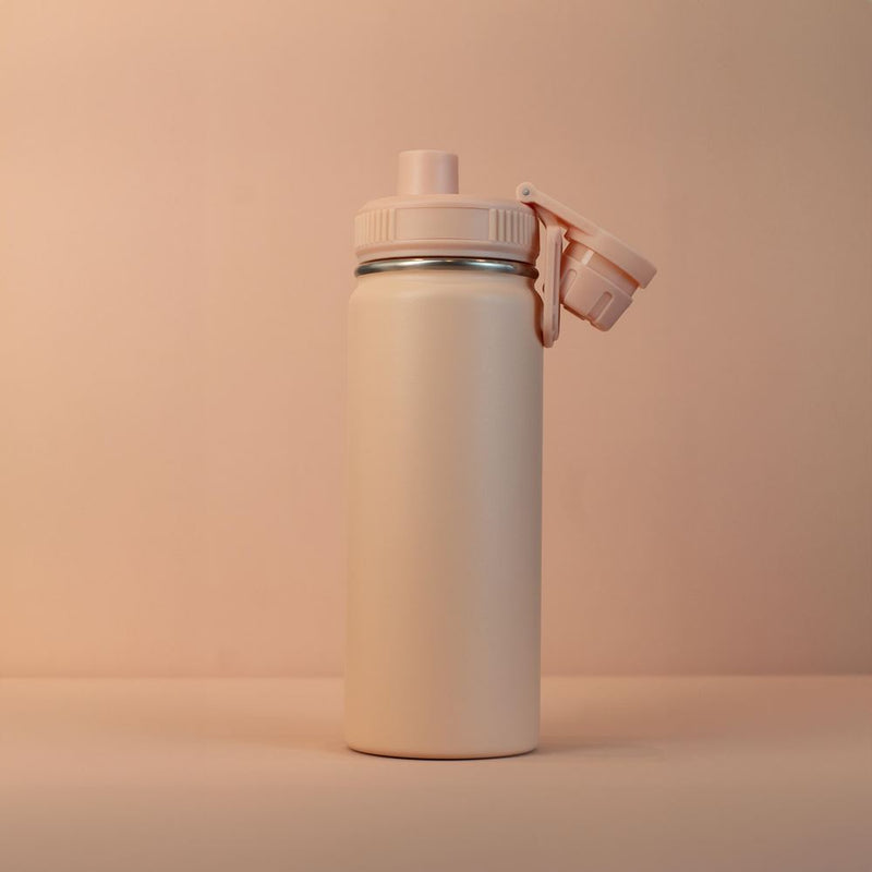 Garrafa com Alça e Bico 780ml em Aço Inox Rosa